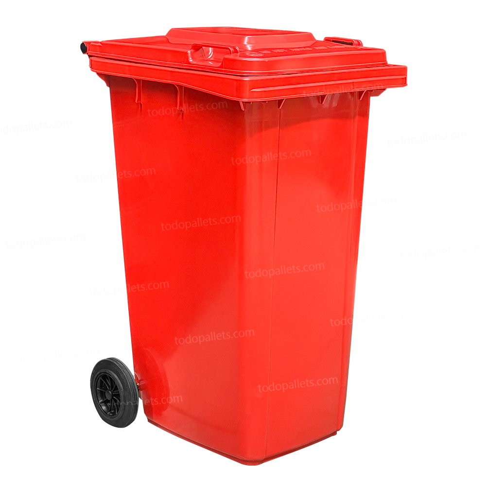 8006-BB-02 Bote de Basura 120 Lts. / 30 Galones color Rojo - Imagen 1