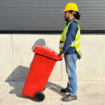 Bote de Basura 120 Lts. / 30 Galones color Rojo - Imagen 5