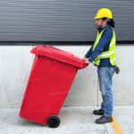 Bote de Plastico 360 Lts. / 95 Galones color Rojo - Imagen 4