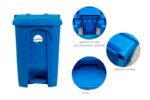 Ecobin® Bote de Basura 80 Lts. / 20 Galones Color Azul - Imagen 7