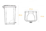 Ecobin® Bote de Basura 80 Lts. / 20 Galones Color Azul - Imagen 4
