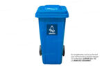 Ecobin® Bote de Basura 120 Lts. / 30 Galones Color Azul - Imagen 3