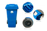 Ecobin® Bote de Basura 240 Lts. / 65 Galones Color Azul - Imagen 6
