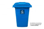 Ecobin® Bote de Basura 360 Lts. / 95 Galones Color: Azul - Imagen 3