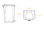 Ecobin® Bote de Basura 80 Lts. / 20 Galones Color: Amarillo - Imagen 7