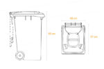 Ecobin® Bote de Basura 120 Lts. / 30 Galones Color: Amarillo - Imagen 6