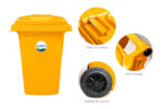 Ecobin® Bote de Basura 360 Lts. / 95 Galones Color: Amarillo - Imagen 6